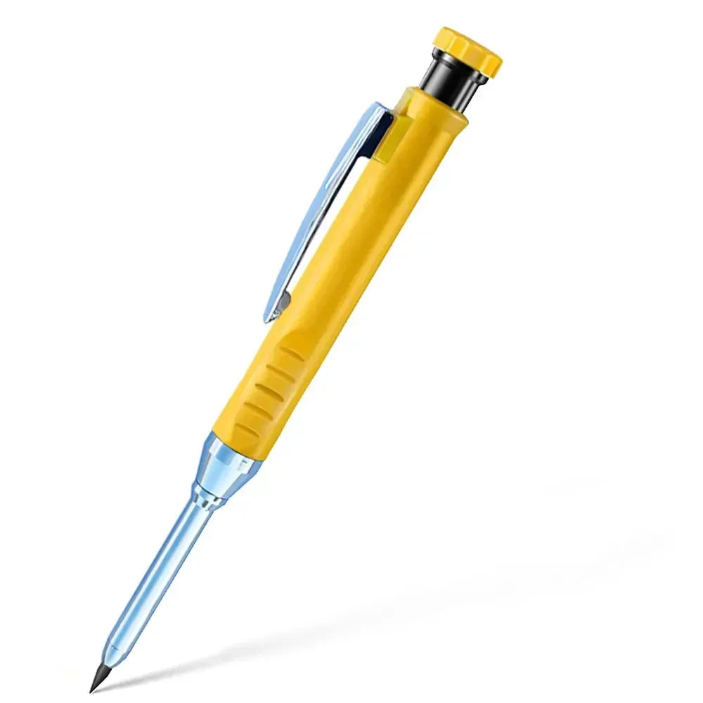 2.8mm Solid Carpenter Mechanical Pencil with Sharpener for Woodworking Construction Long Head Carpenter Pencil Stationery Supply