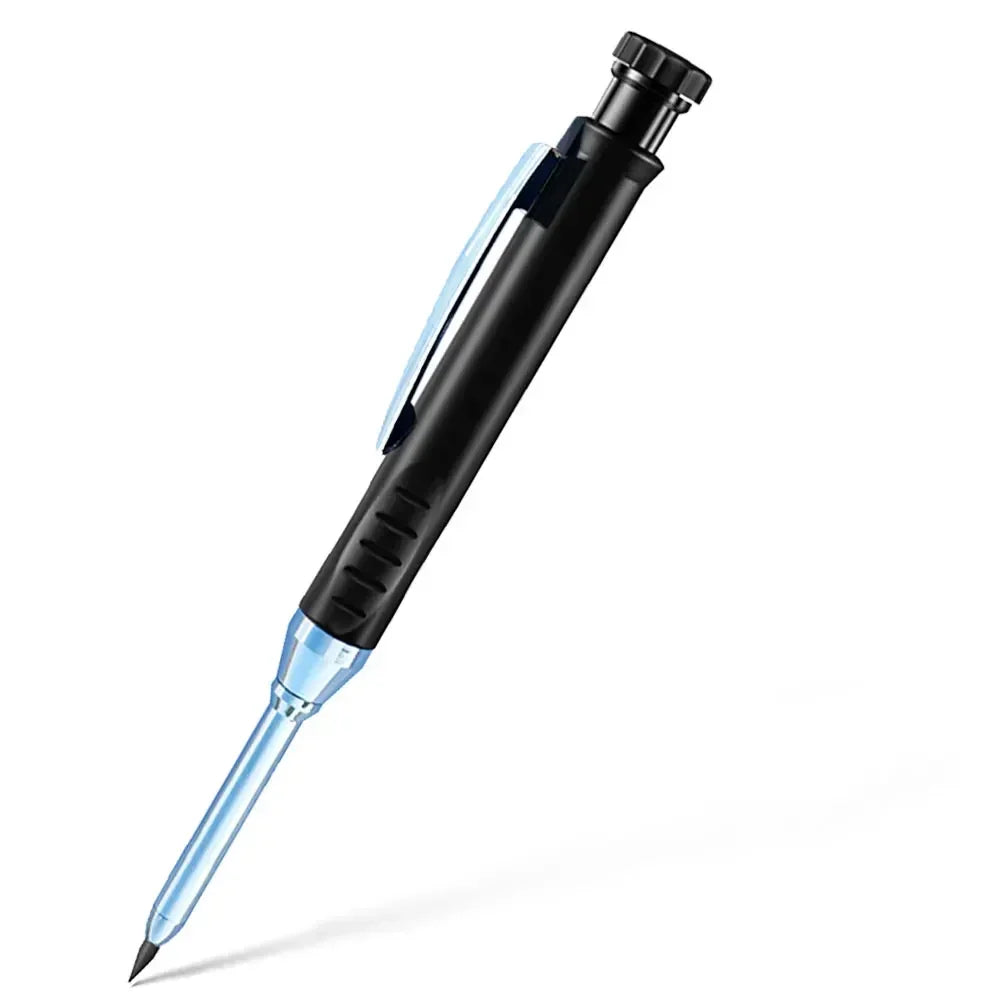 2.8mm Solid Carpenter Mechanical Pencil with Sharpener for Woodworking Construction Long Head Carpenter Pencil Stationery Supply
