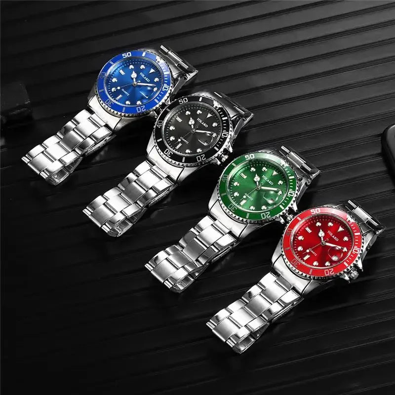 2022 Luxury Classic Men Watches Men Fashion Military Sport Watches YOLAKO Stainless Steel Date Analog Quartz Watch Reloj Hombre
