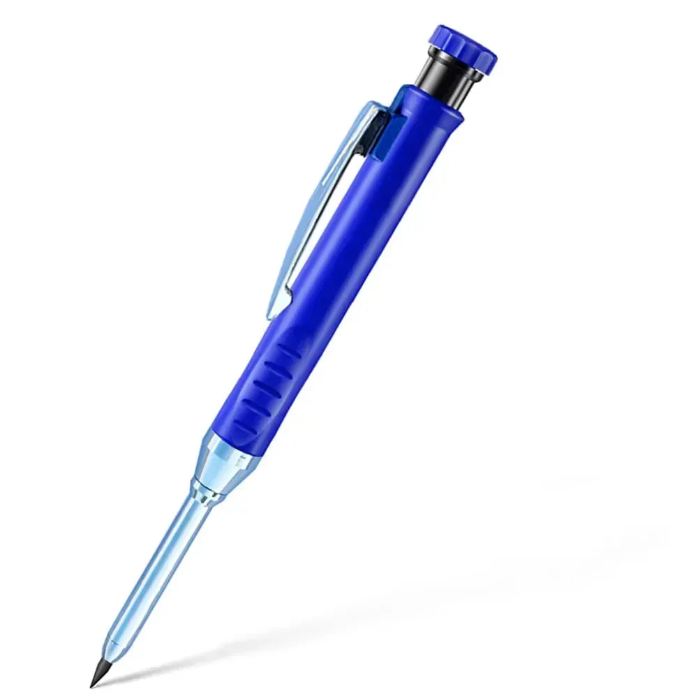 2.8mm Solid Carpenter Mechanical Pencil with Sharpener for Woodworking Construction Long Head Carpenter Pencil Stationery Supply