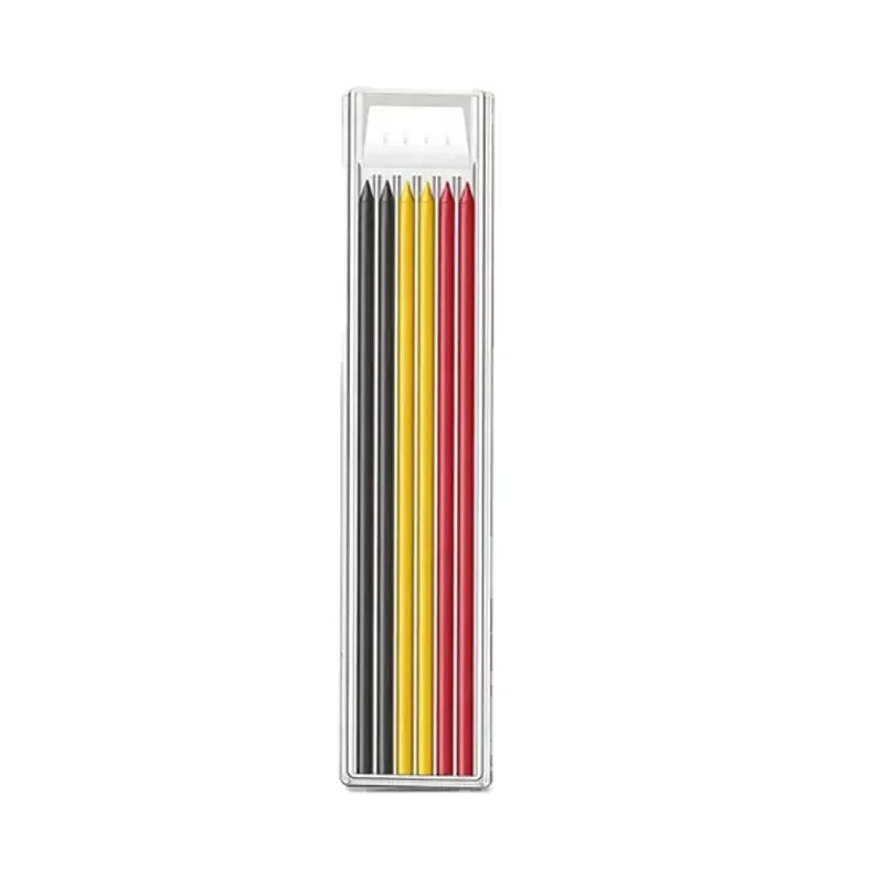 2.8mm Solid Carpenter Mechanical Pencil with Sharpener for Woodworking Construction Long Head Carpenter Pencil Stationery Supply