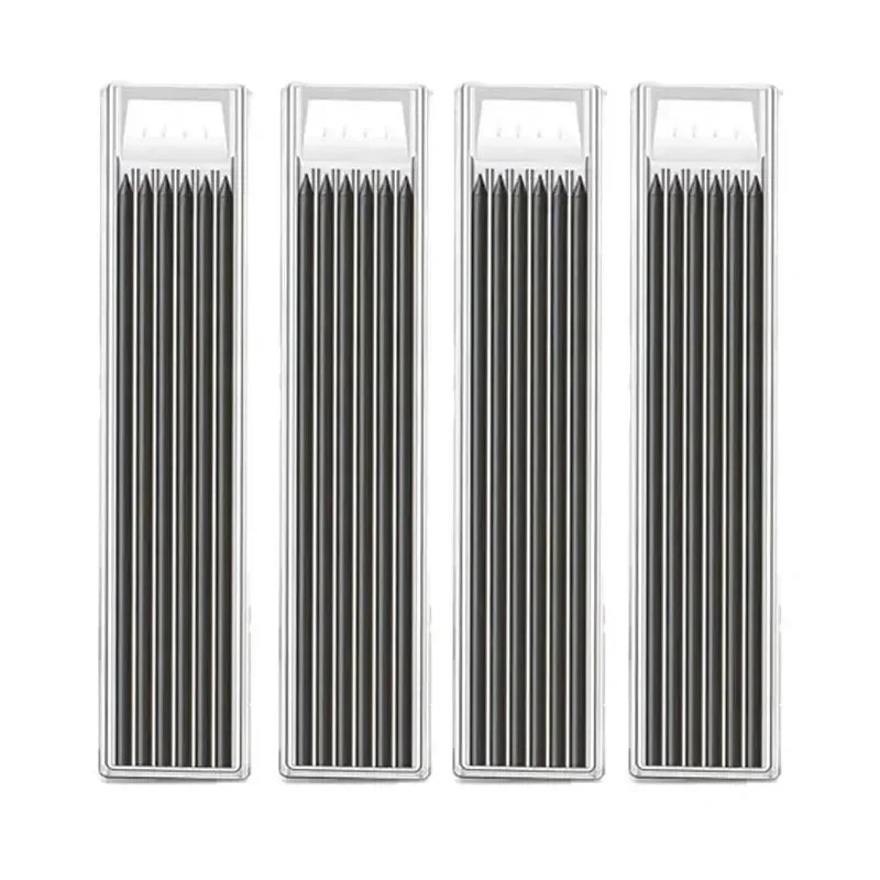 2.8mm Solid Carpenter Mechanical Pencil with Sharpener for Woodworking Construction Long Head Carpenter Pencil Stationery Supply